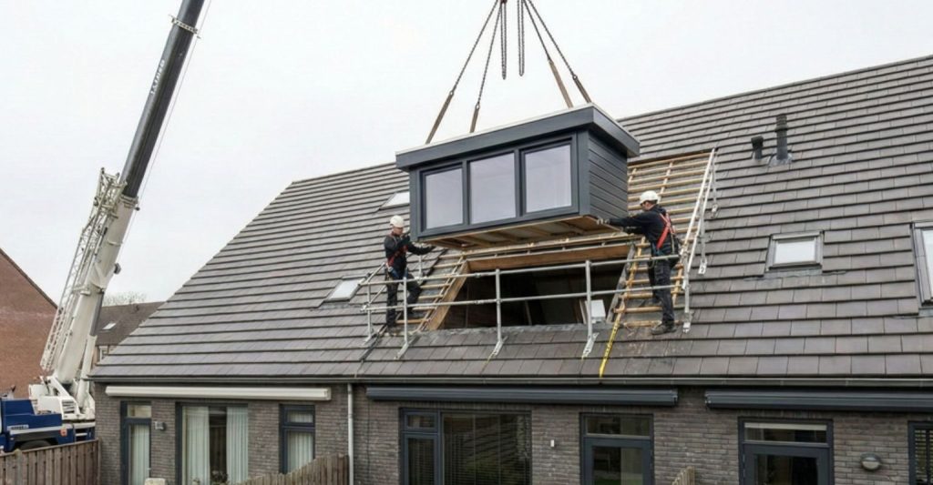 Dakkapel in Tilburg - Prefab dakkapel